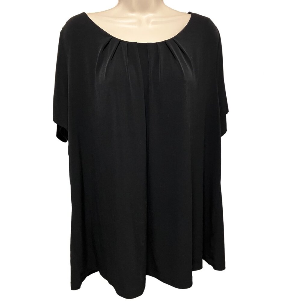 EUC Liz Claiborne Black Blouse Size: 2X - Picture 3 of 6